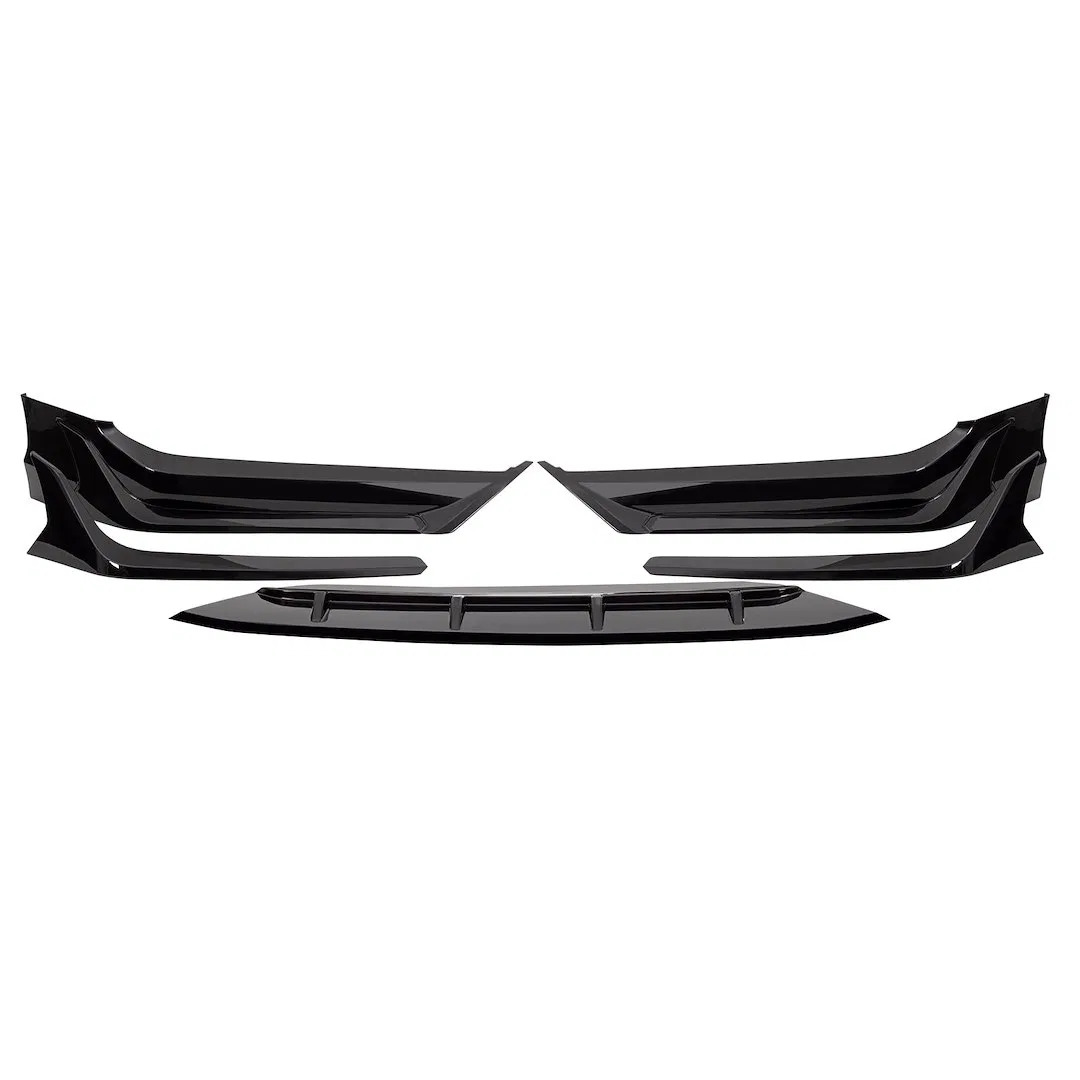 AMHMBA00203 – AMERICAN MOD Spoiler, Direct Fit Front Spoiler Aero Dynamic Without Lights ABS Plastic Crystal Black Pe...